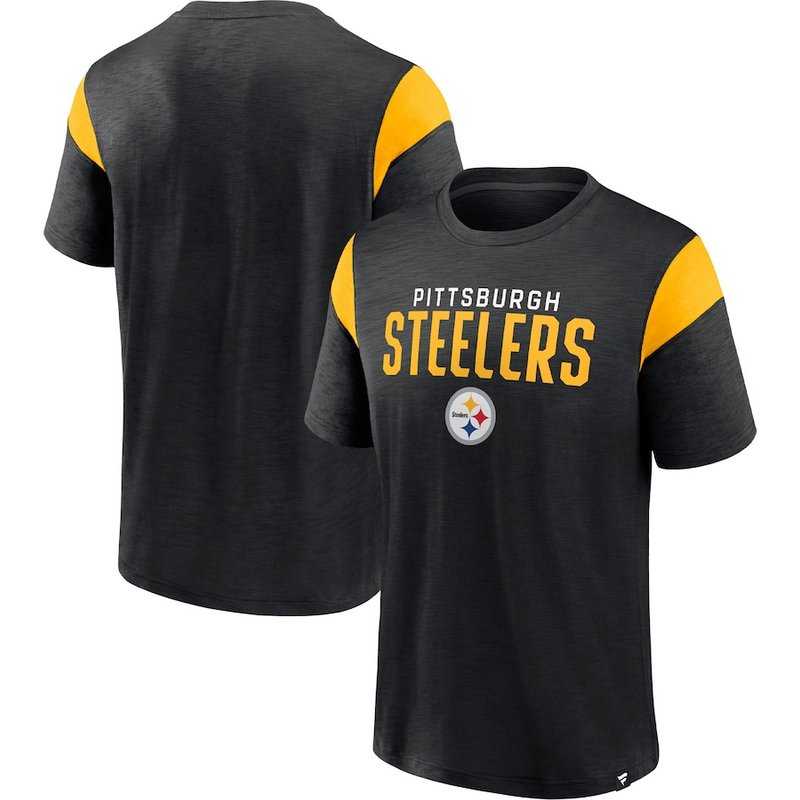Pittsburgh Steelers Fanatics Branded Black Home Stretch Team Men's T-Shirt,We sell and wholesale Pittsburgh Steelers Fanatics Branded Black Home Stretch Team Men's T-Shirt on line form chian!